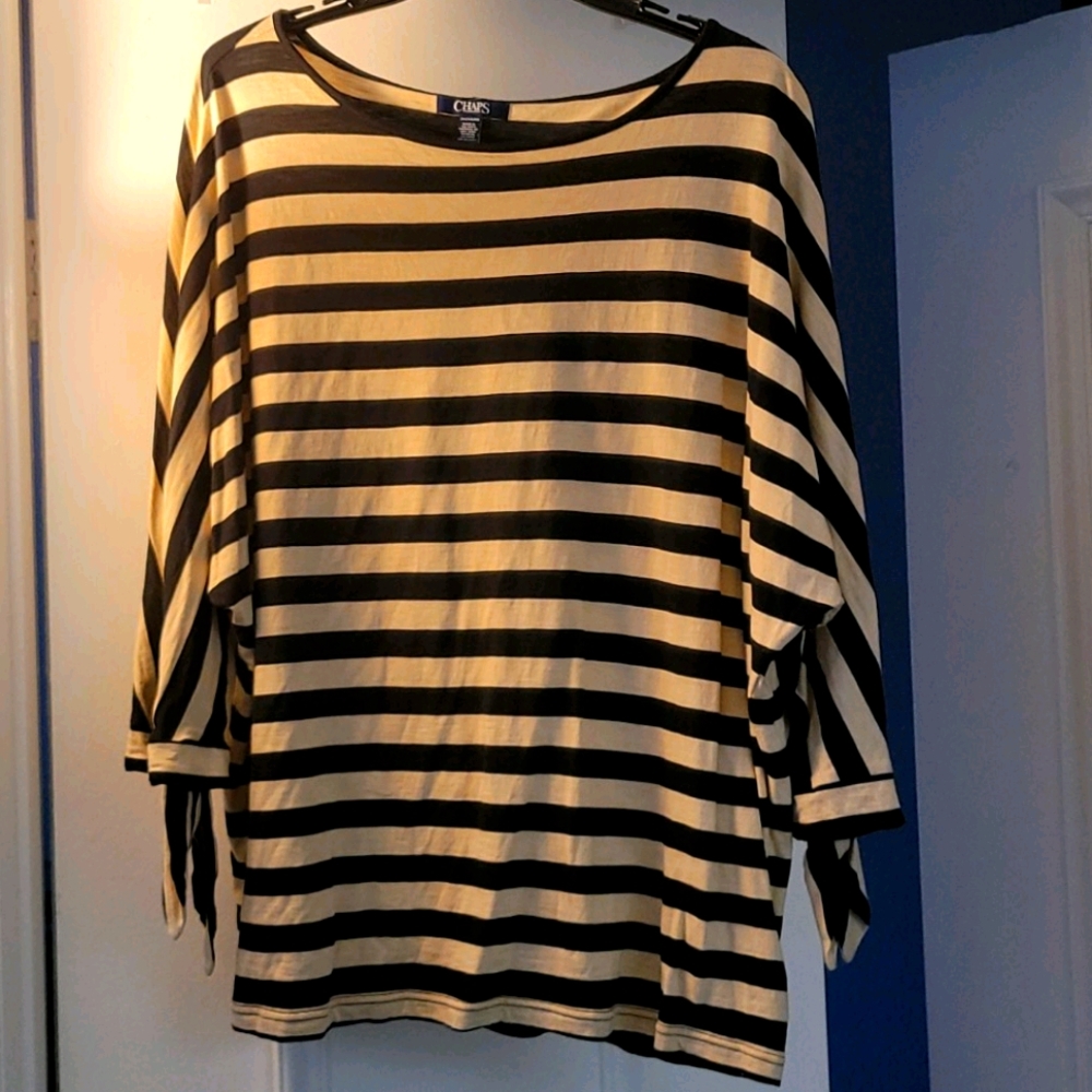Cotton 3/4 sleeve chaps blouse